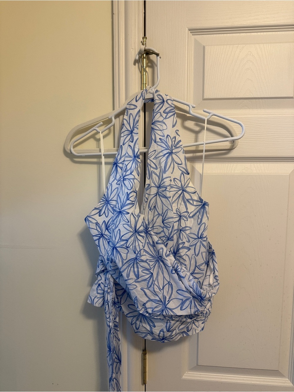 Fate Blue and White Halter top